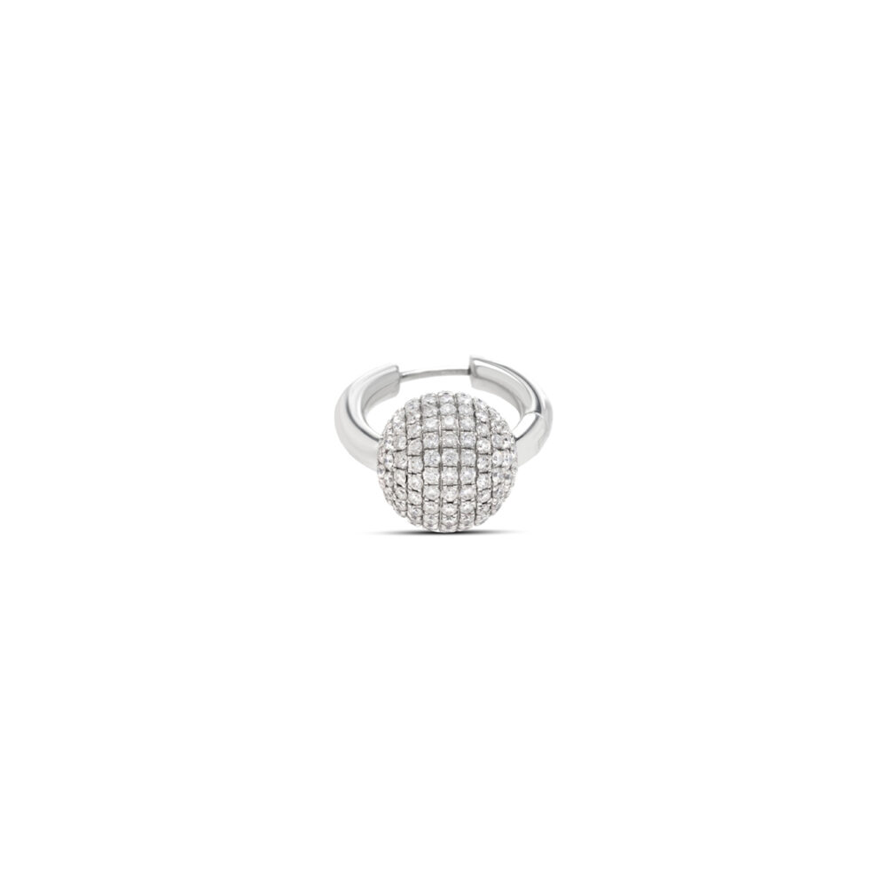 Piercing Small Line Pave Earring