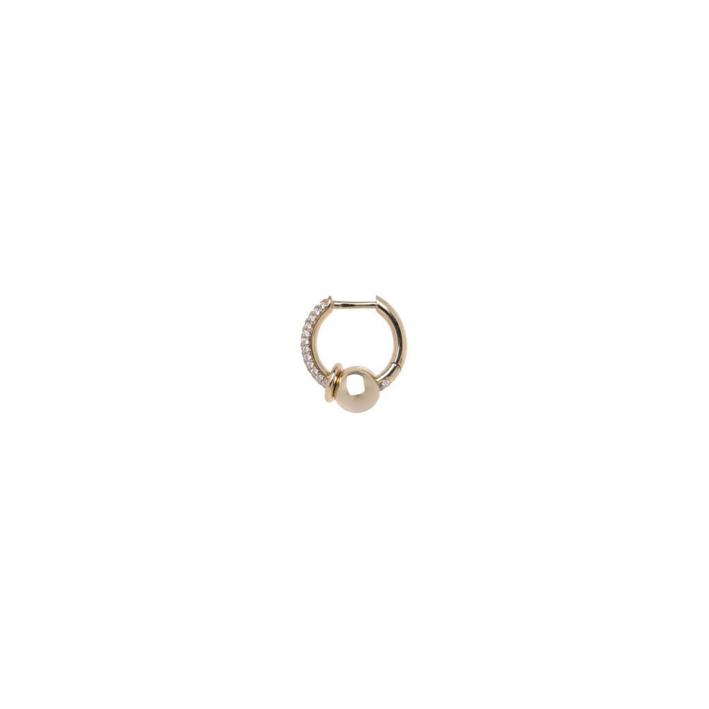 Piercing Small Line Pave Earring main image 0