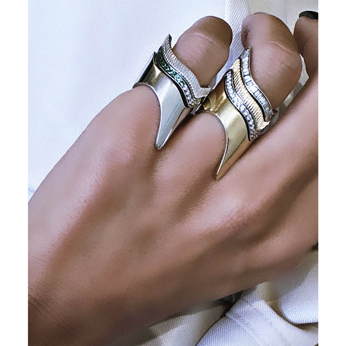 RING RAINBOW COLORS AND STRIATED - RING RAINBOW WHITE 4