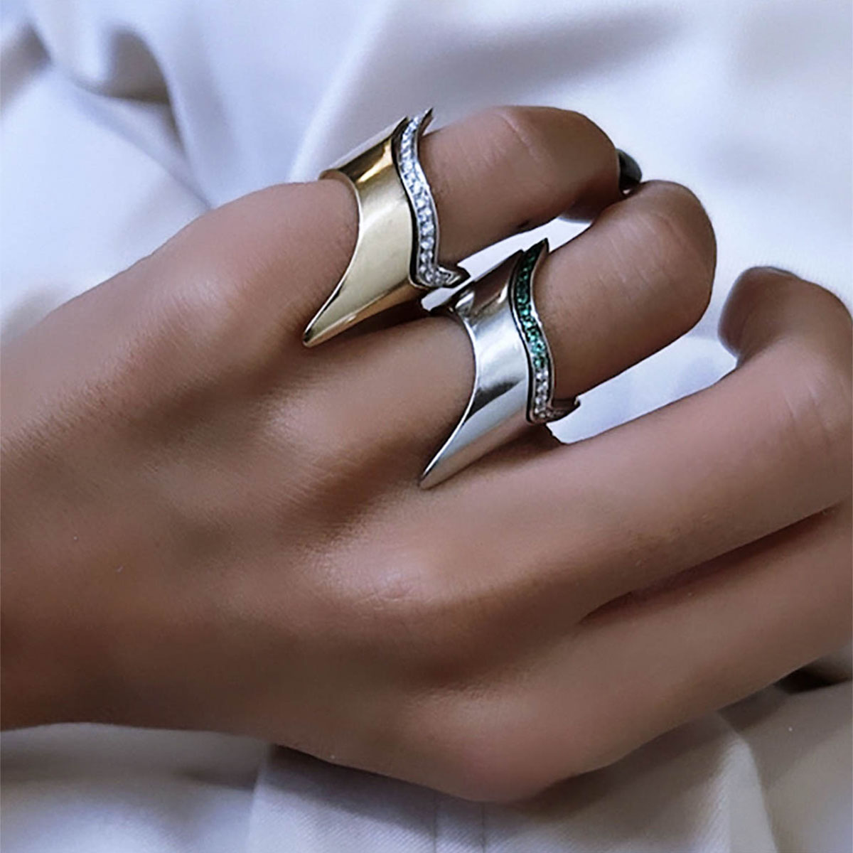 RING RAINBOW WHITE - RAINBOW RING COLOR