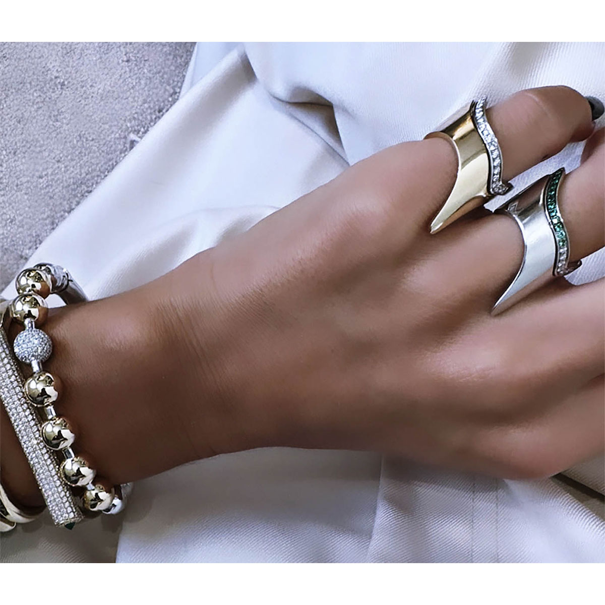 RING RAINBOW WHITE - RING RAINBOW COLORS